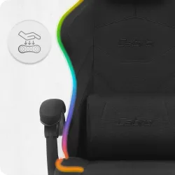 materiałowy obrotowy fotel